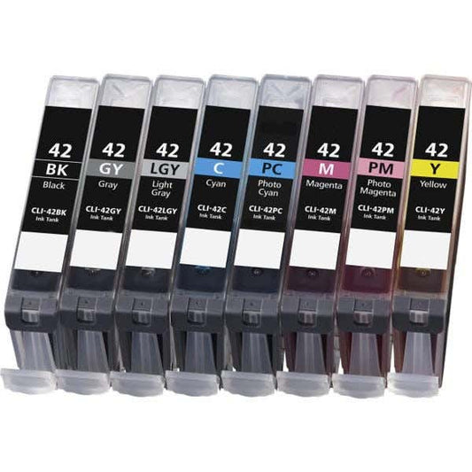 Canon CLI-42 Compatible Ink Cartridge 8-Pack Combo