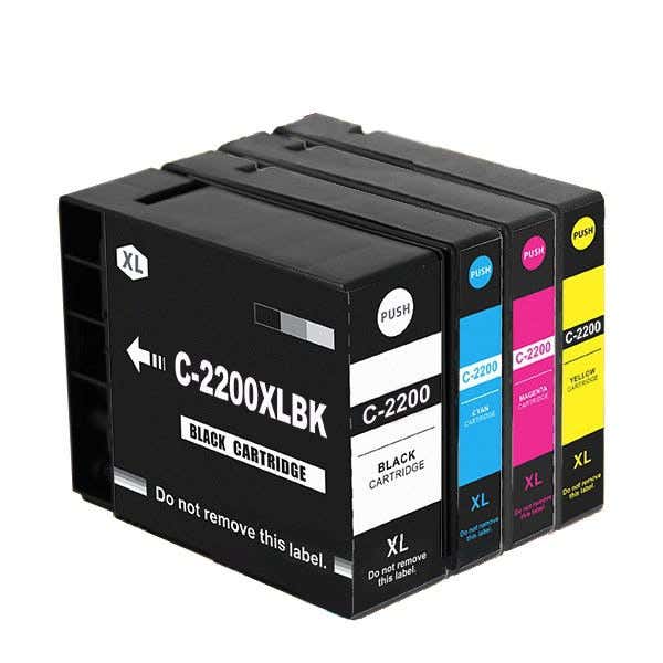 Canon PGI-2200XL High-Yield Compatible Ink Cartridge 4-Pack Combo
