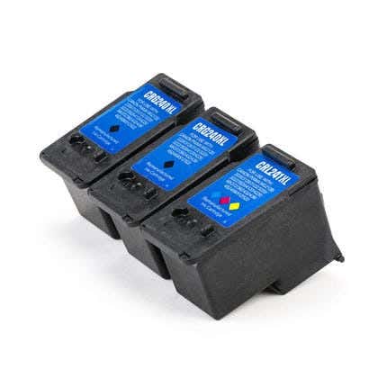 Canon PG-240XL & CL-241XL High-Yield Remanufactured Ink Cartridge 3-Pack Combo