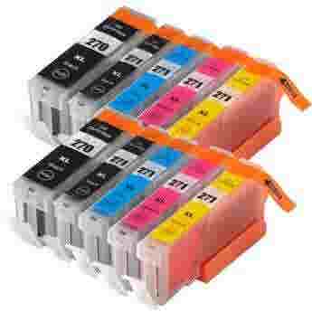 Canon PGI-270XL & CLI-271XL High-Yield Compatible Ink Cartridge 10-Pack Combo