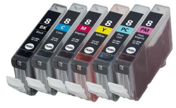 Canon CLI-8 Compatible Ink Cartridge 6-Pack Combo