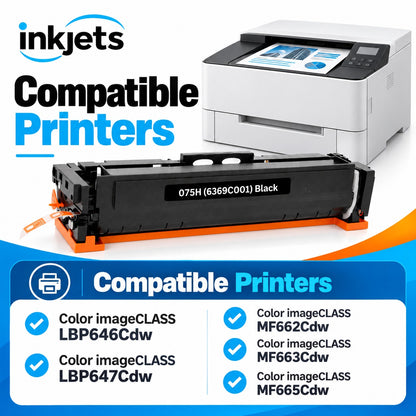 Canon 075H (6369C001) Black High-Yield Compatible Toner Cartridge