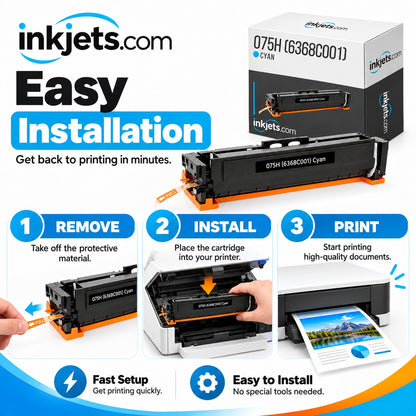 Canon 075H (6368C001) Cyan High-Yield Compatible Toner Cartridge