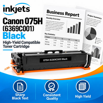 Canon 075H (6369C001) Black High-Yield Compatible Toner Cartridge