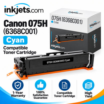 Canon 075H (6368C001) Cyan High-Yield Compatible Toner Cartridge
