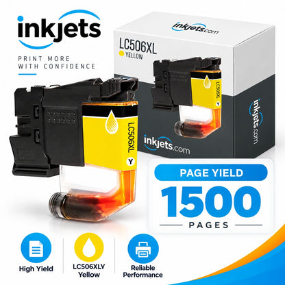 Brother LC506XLY Yellow High Yield Compatible Ink Cartridge