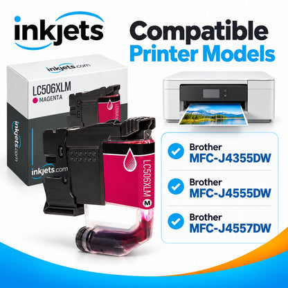 Brother LC506XLM Magenta High Yield Compatible Ink Cartridge