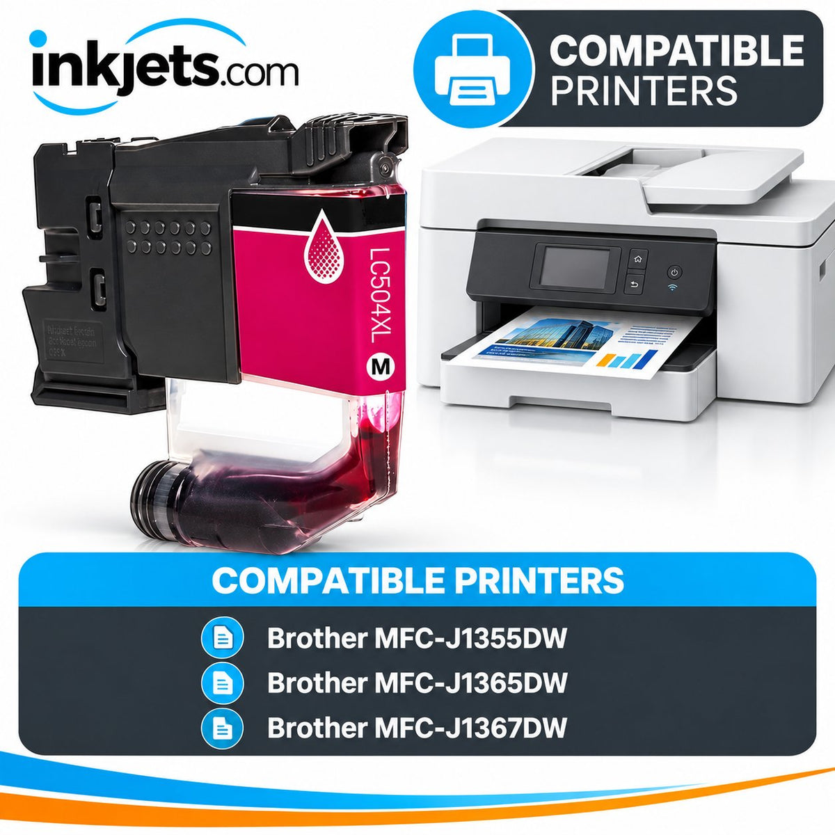 Brother LC504XLM Magenta High Yield Compatible Ink Cartridge