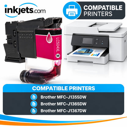 Brother LC504XLM Magenta High Yield Compatible Ink Cartridge