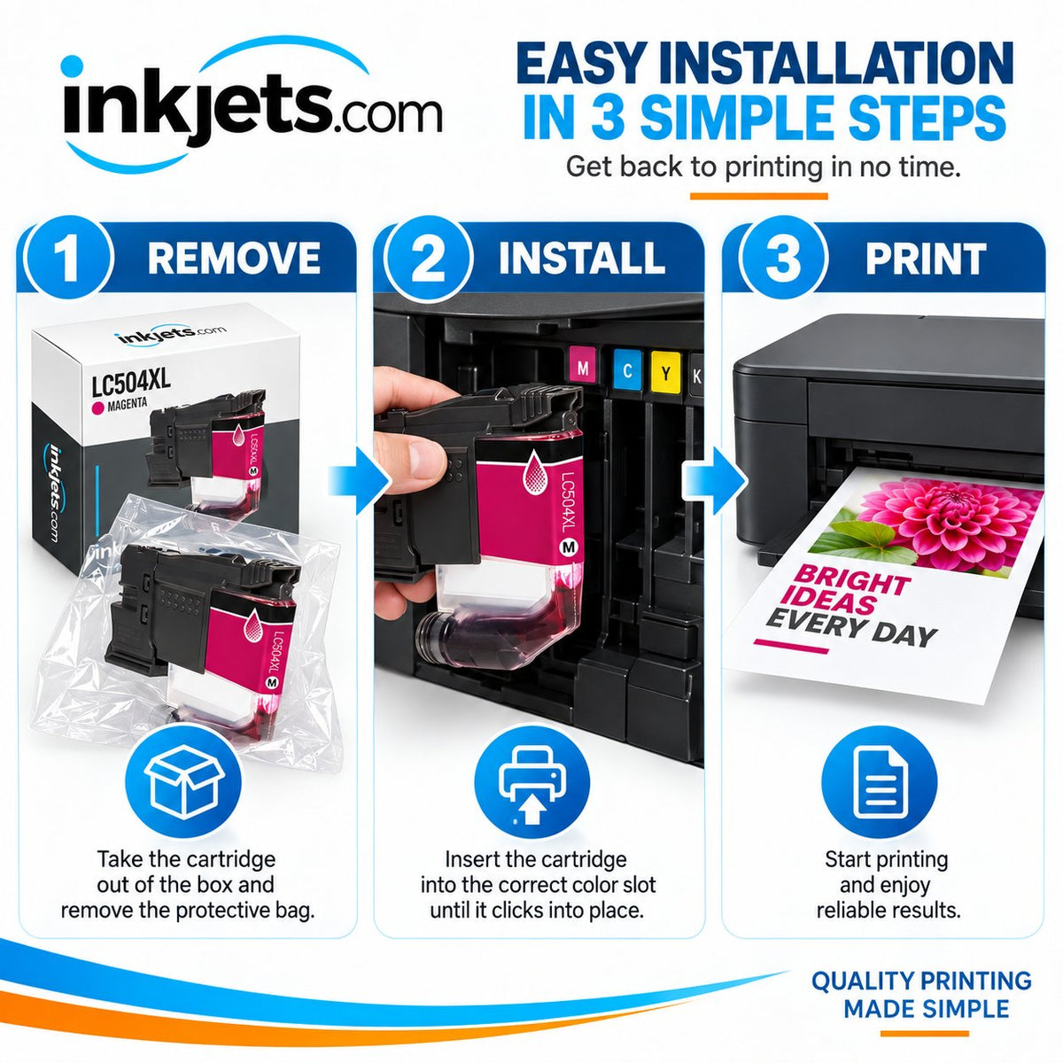Brother LC504XLM Magenta High Yield Compatible Ink Cartridge
