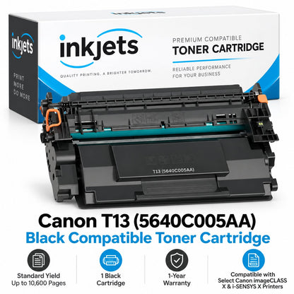 Canon T13 (5640C005AA) Black Standard Yield Compatible Toner Cartridge