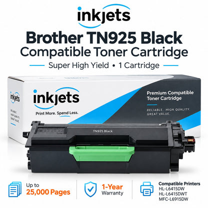 Brother TN925 Black Super High Yield Compatible Toner Cartridge