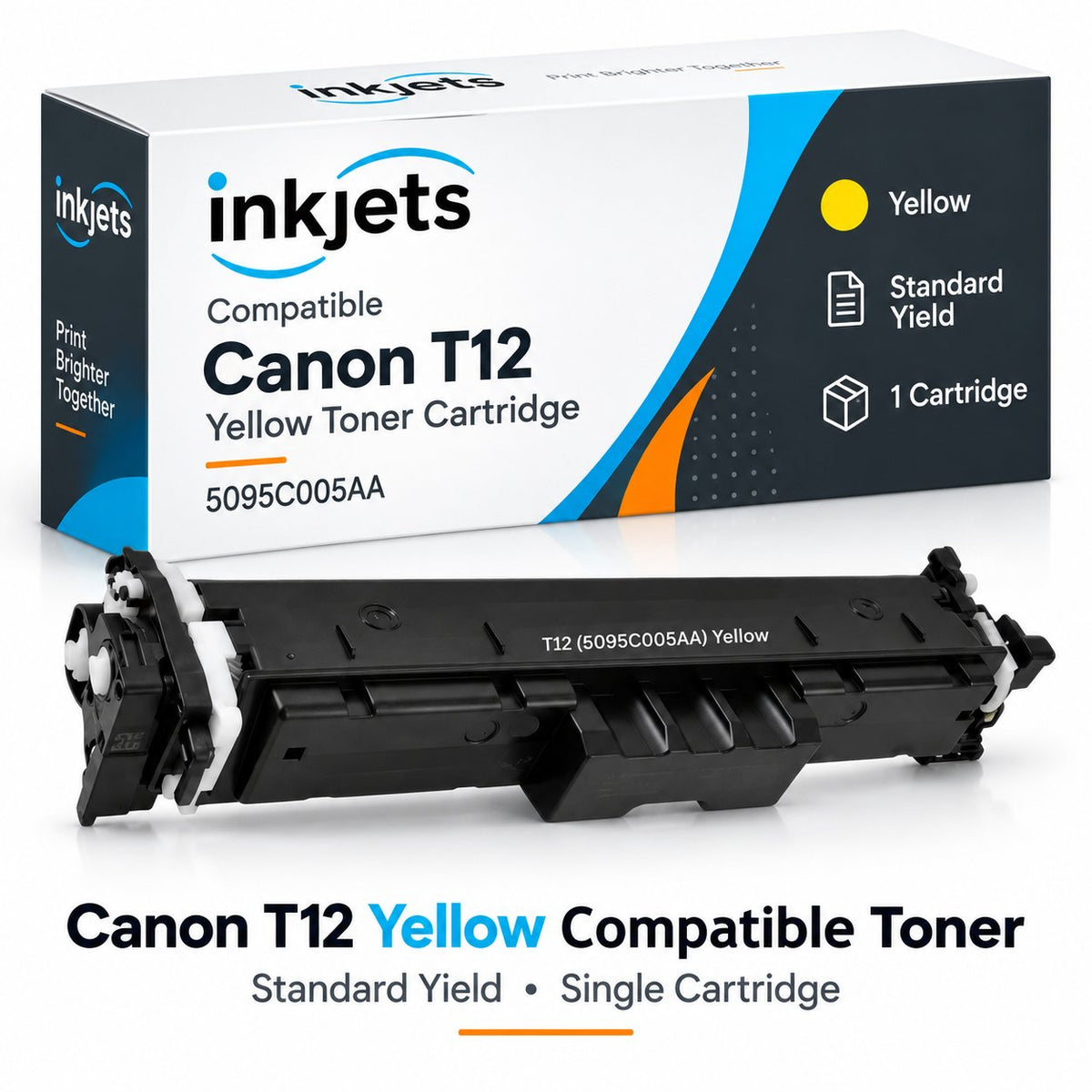 Canon T12 (5095C005AA) Yellow Standard Yield Compatible Toner Cartridge
