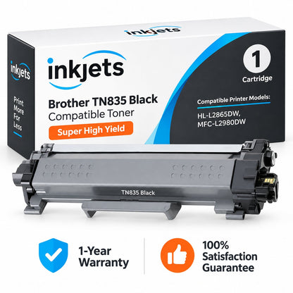 Brother TN835 Black Super High Yield Compatible Toner Cartridge