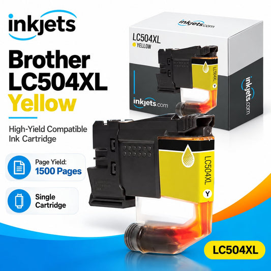 Brother LC504XLY Yellow High Yield Compatible Ink Cartridge