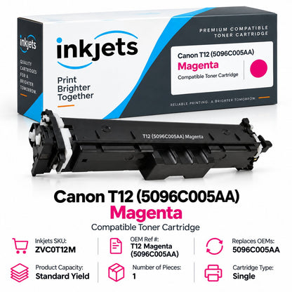 Canon T12 (5096C005AA) Magenta Standard Yield Compatible Toner Cartridge