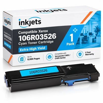 Xerox 106R03526 Cyan Extra High Yield Compatible Toner Cartridge
