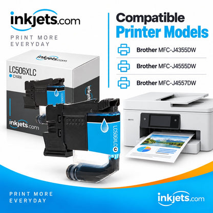 Brother LC506XLC Cyan High Yield Compatible Ink Cartridge
