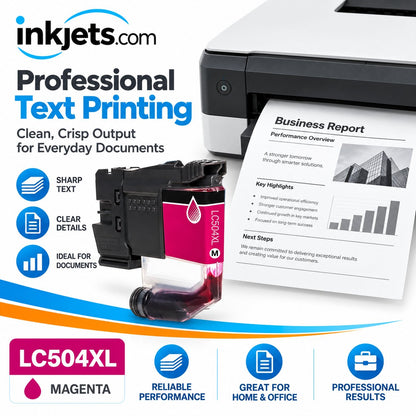 Brother LC504XLM Magenta High Yield Compatible Ink Cartridge