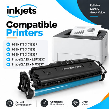 Canon T12 (5098C005AA) Black Standard Yield Compatible Toner Cartridge