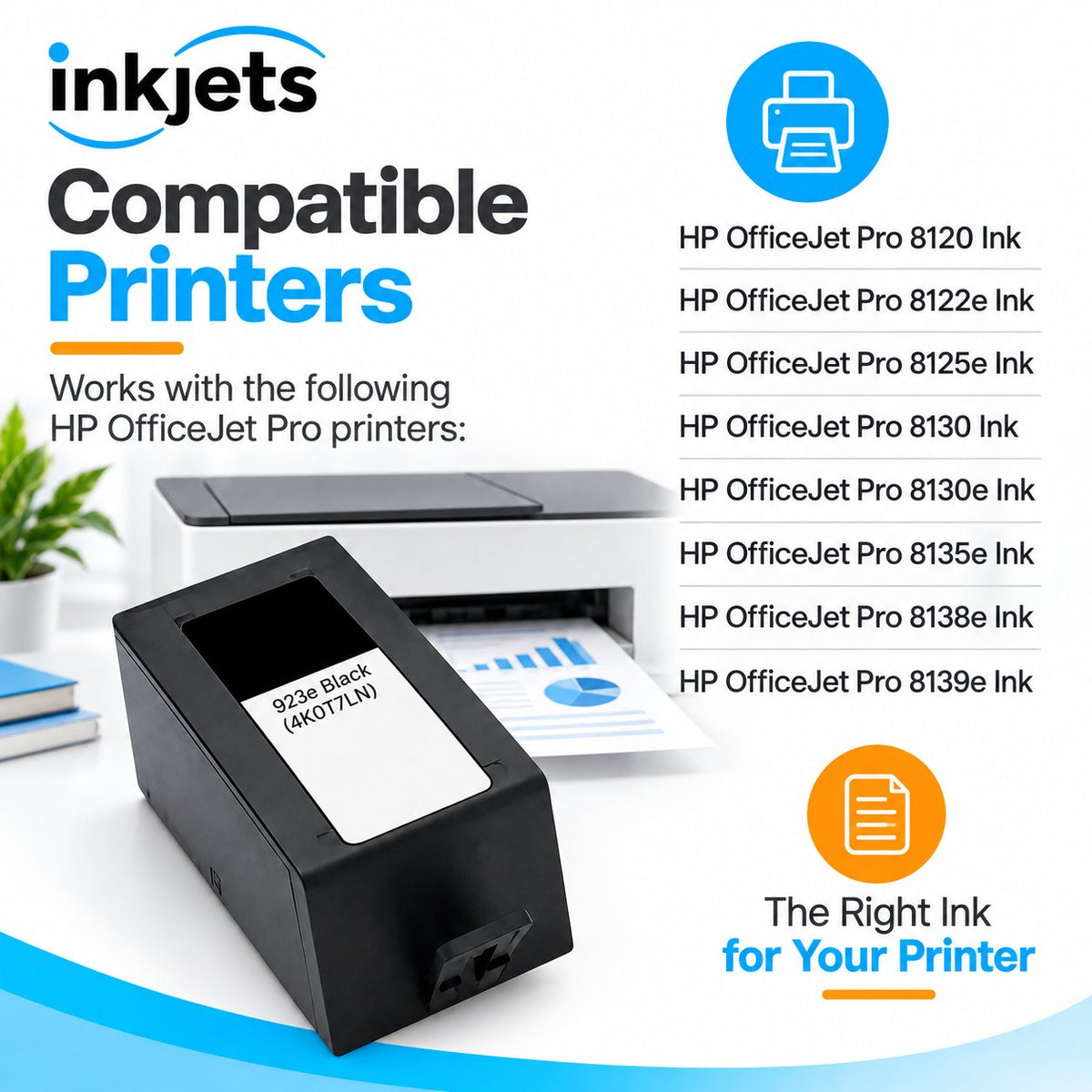HP 923e (4K0T7LN) Black High Yield Remanufactured Ink Cartridge