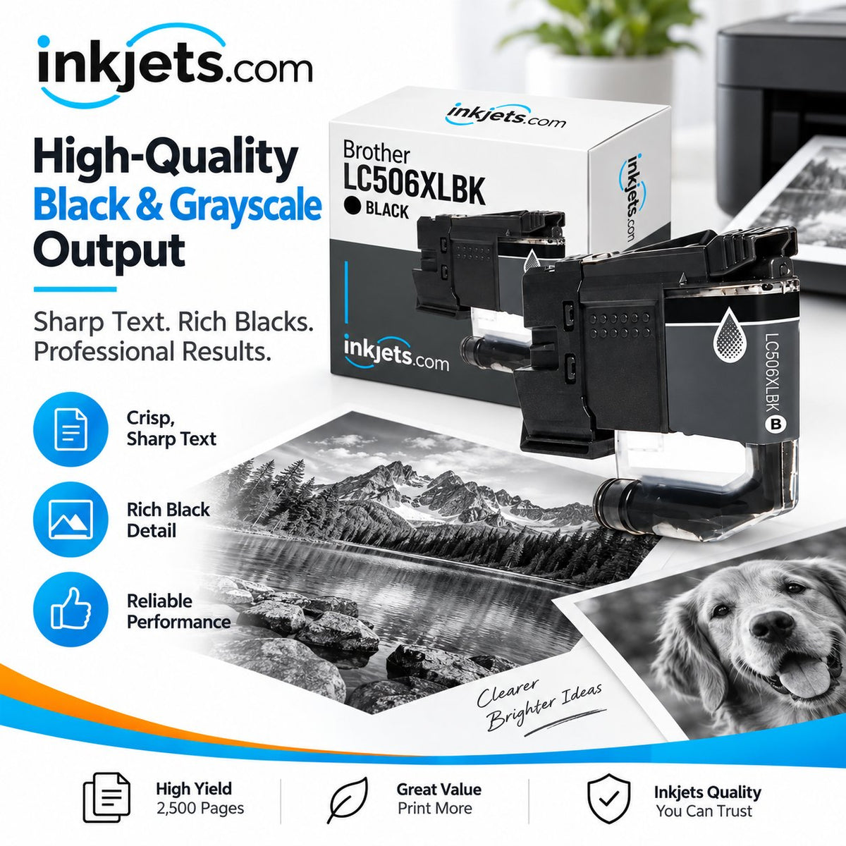 Brother LC506XLBK Black High Yield Compatible Ink Cartridge