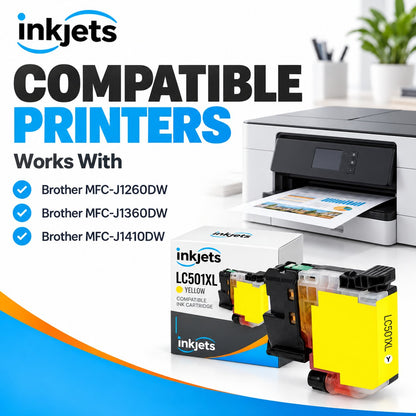 Brother LC501XLY Yellow High Yield Compatible Ink Cartridge
