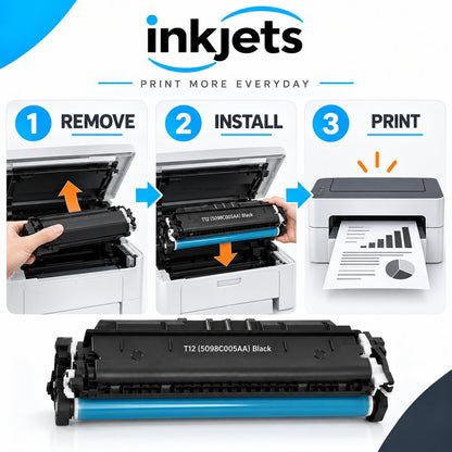 Canon T12 (5098C005AA) Black Standard Yield Compatible Toner Cartridge