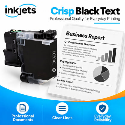 Brother LC501XLBK Black High Yield Compatible Ink Cartridge