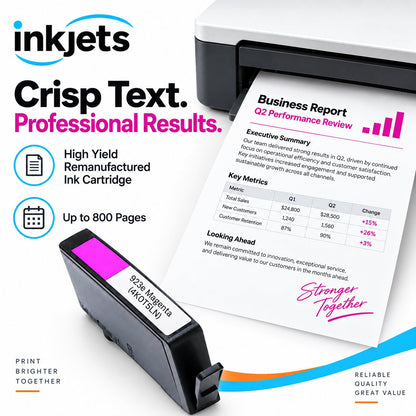 HP 923e (4K0T5LN) Magenta High Yield Remanufactured Ink Cartridge