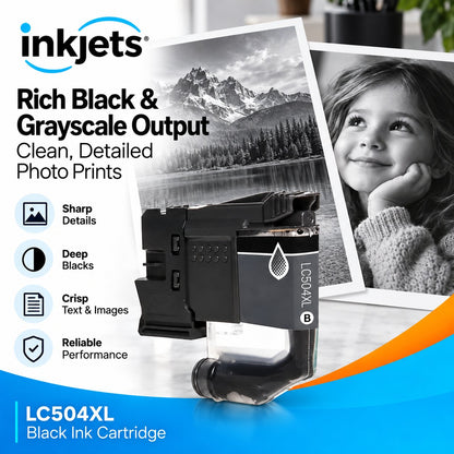 Brother LC504XLBK Black High Yield Compatible Ink Cartridge