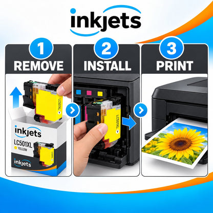 Brother LC501XLY Yellow High Yield Compatible Ink Cartridge