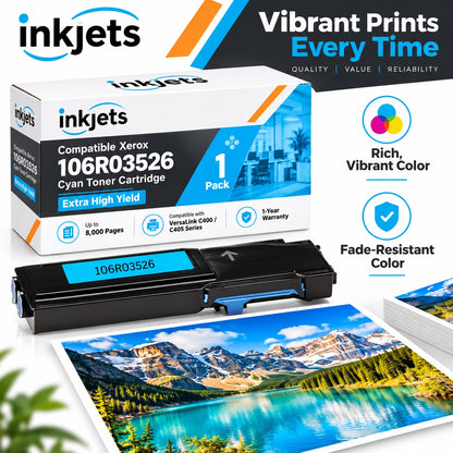Xerox 106R03526 Cyan Extra High Yield Compatible Toner Cartridge