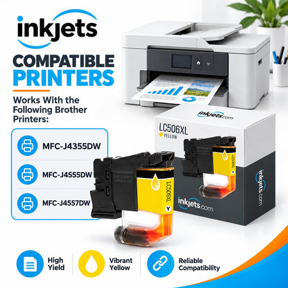 Brother LC506XLY Yellow High Yield Compatible Ink Cartridge