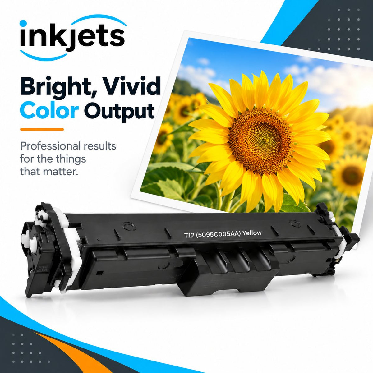 Canon T12 (5095C005AA) Yellow Standard Yield Compatible Toner Cartridge