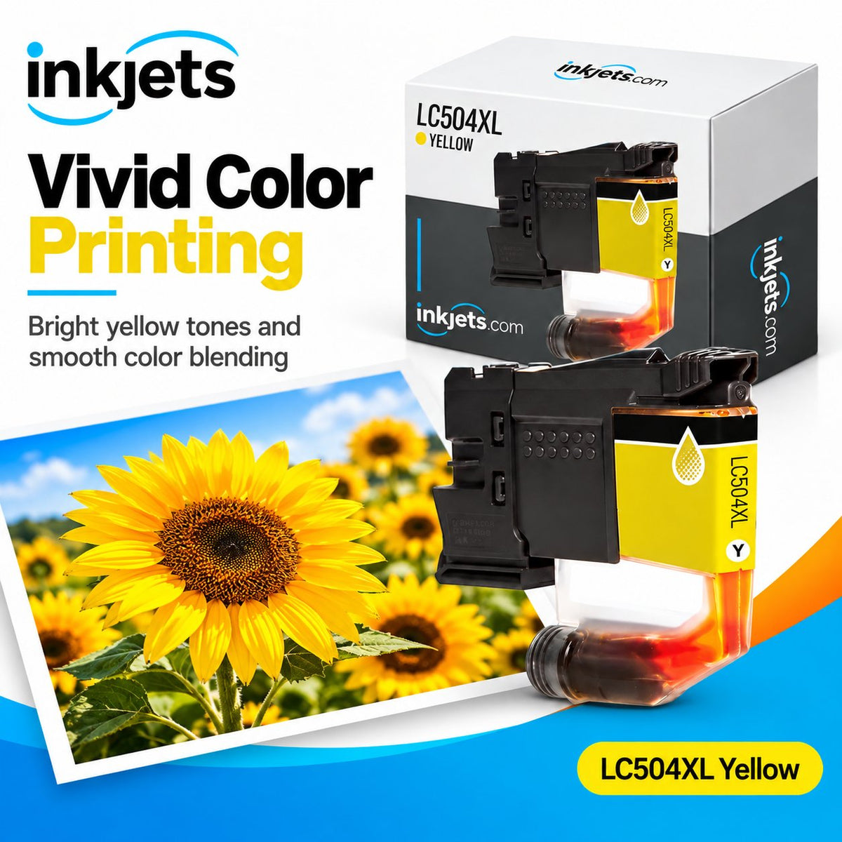Brother LC504XLY Yellow High Yield Compatible Ink Cartridge