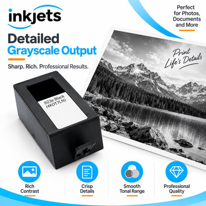 HP 923e (4K0T7LN) Black High Yield Remanufactured Ink Cartridge