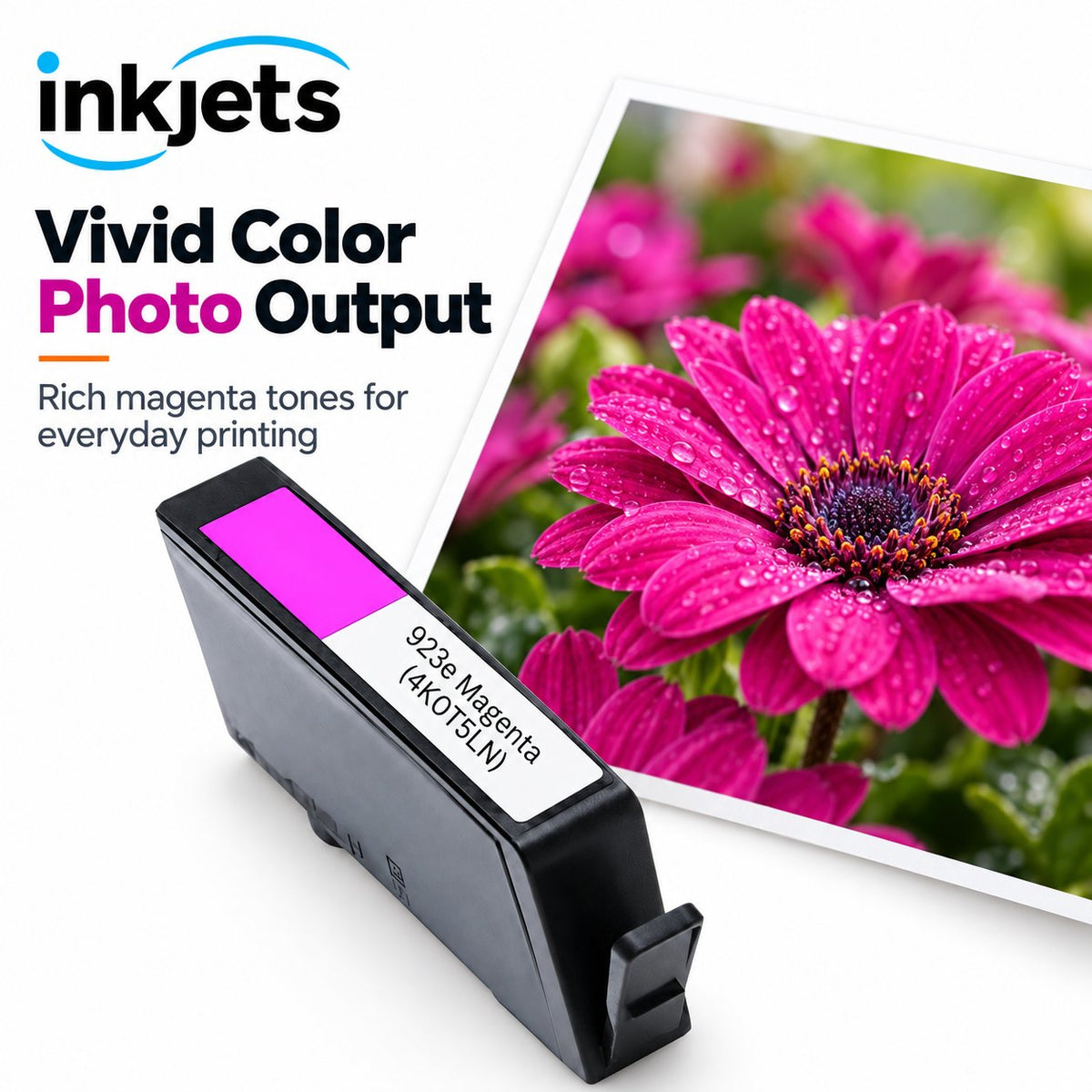 HP 923e (4K0T5LN) Magenta High Yield Remanufactured Ink Cartridge