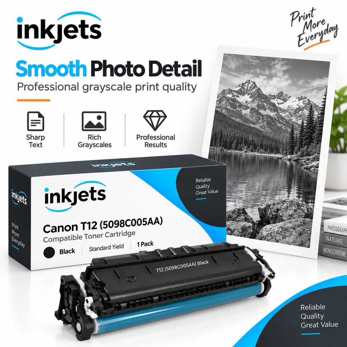 Canon T12 (5098C005AA) Black Standard Yield Compatible Toner Cartridge
