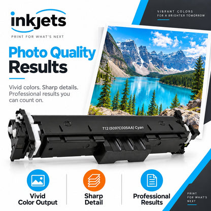Canon T12 (5097C005AA) Cyan Standard Yield Compatible Toner Cartridge