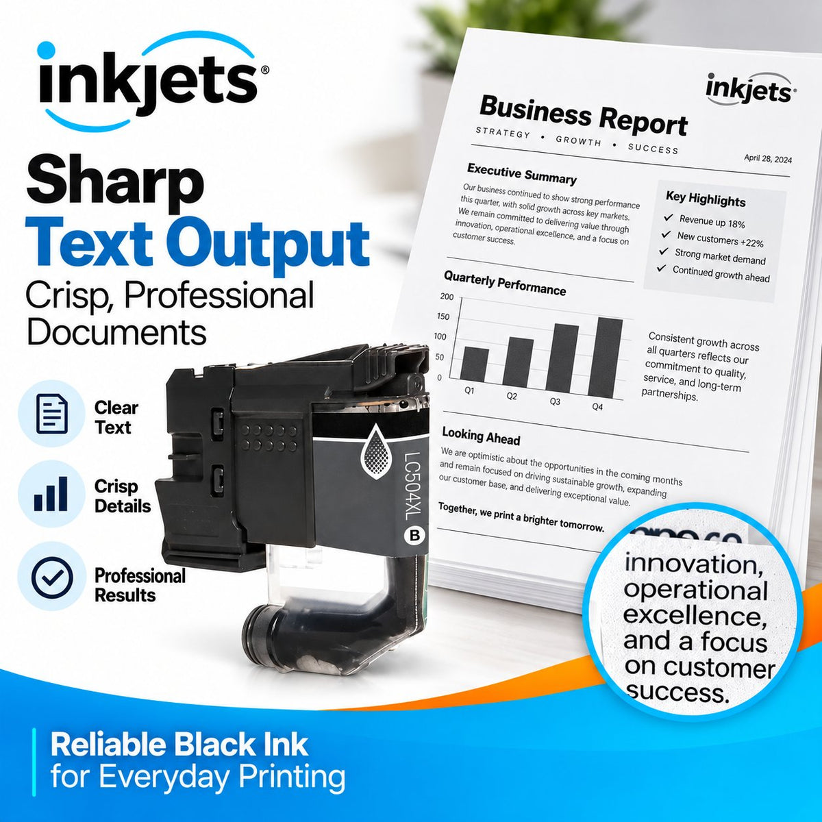 Brother LC504XLBK Black High Yield Compatible Ink Cartridge