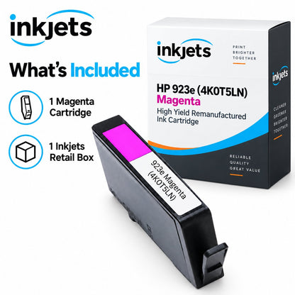 HP 923e (4K0T5LN) Magenta High Yield Remanufactured Ink Cartridge