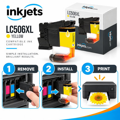 Brother LC506XLY Yellow High Yield Compatible Ink Cartridge