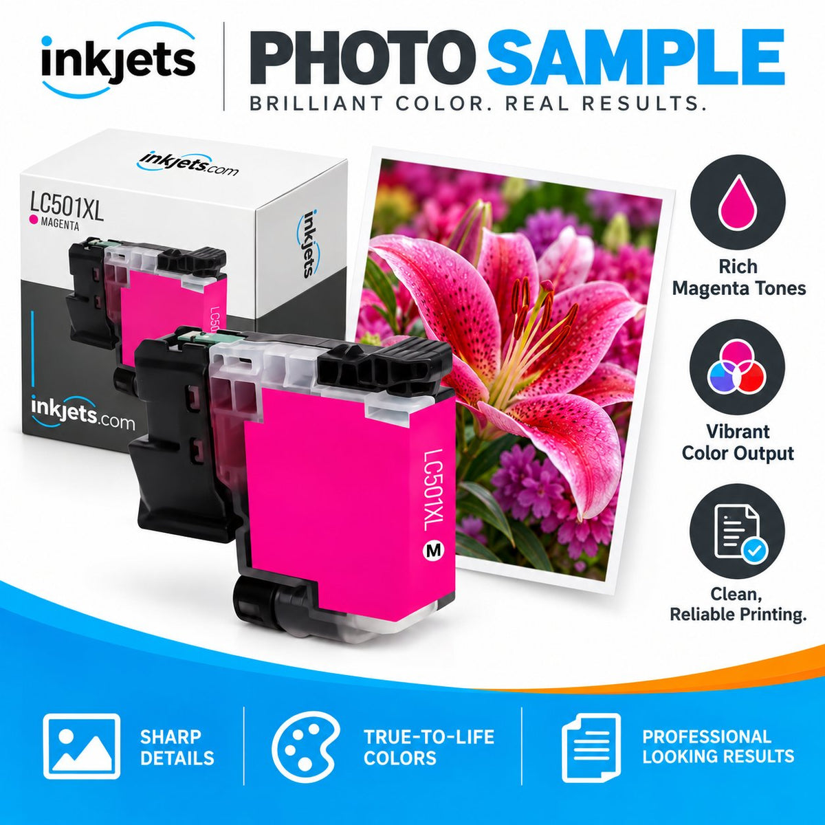 Brother LC501XLM Magenta High Yield Compatible Ink Cartridge