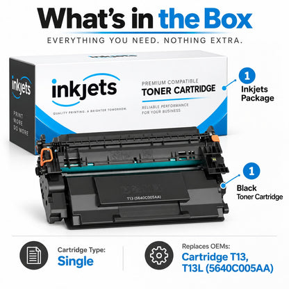 Canon T13 (5640C005AA) Black Standard Yield Compatible Toner Cartridge