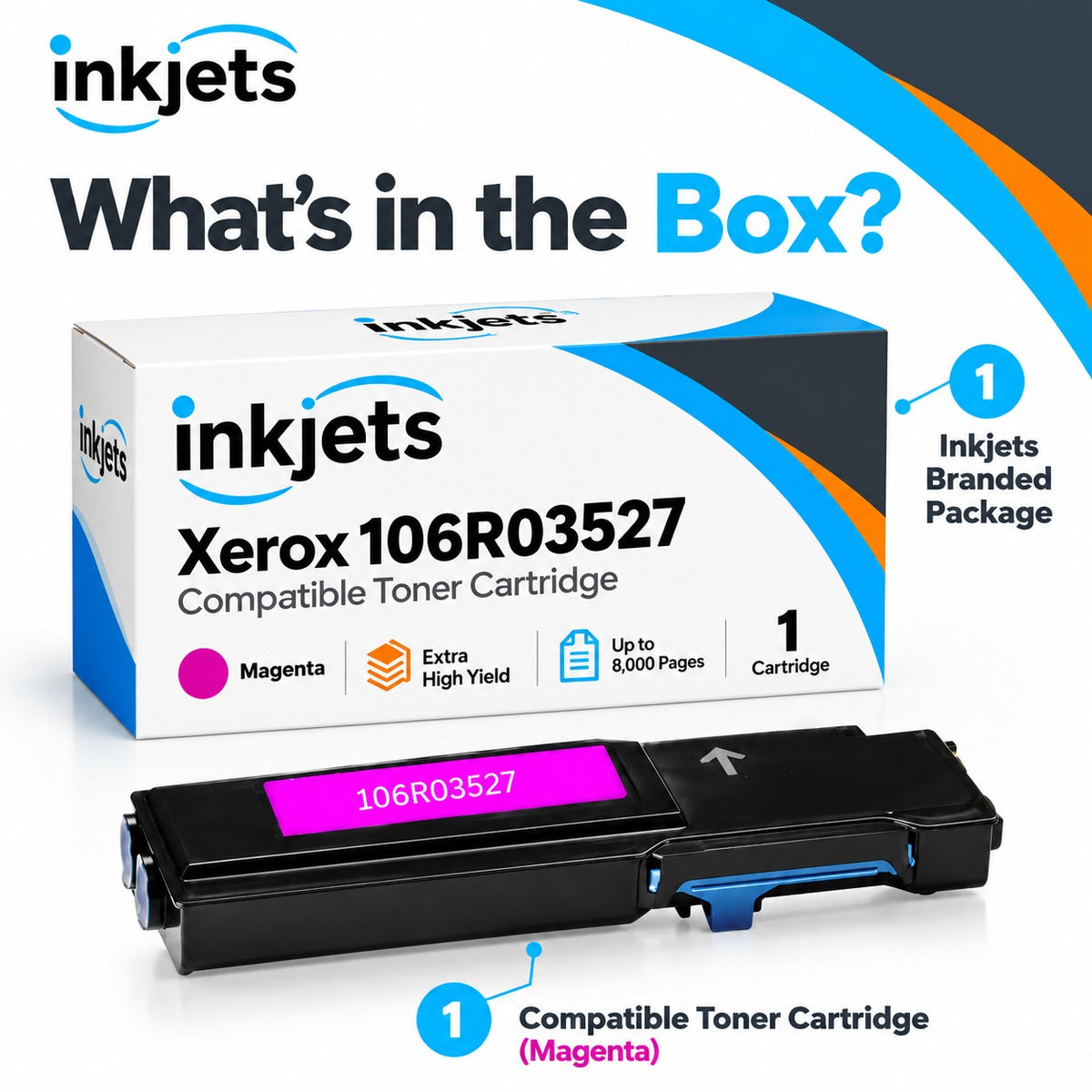 Xerox 106R03527 Magenta Extra High Yield Compatible Toner Cartridge