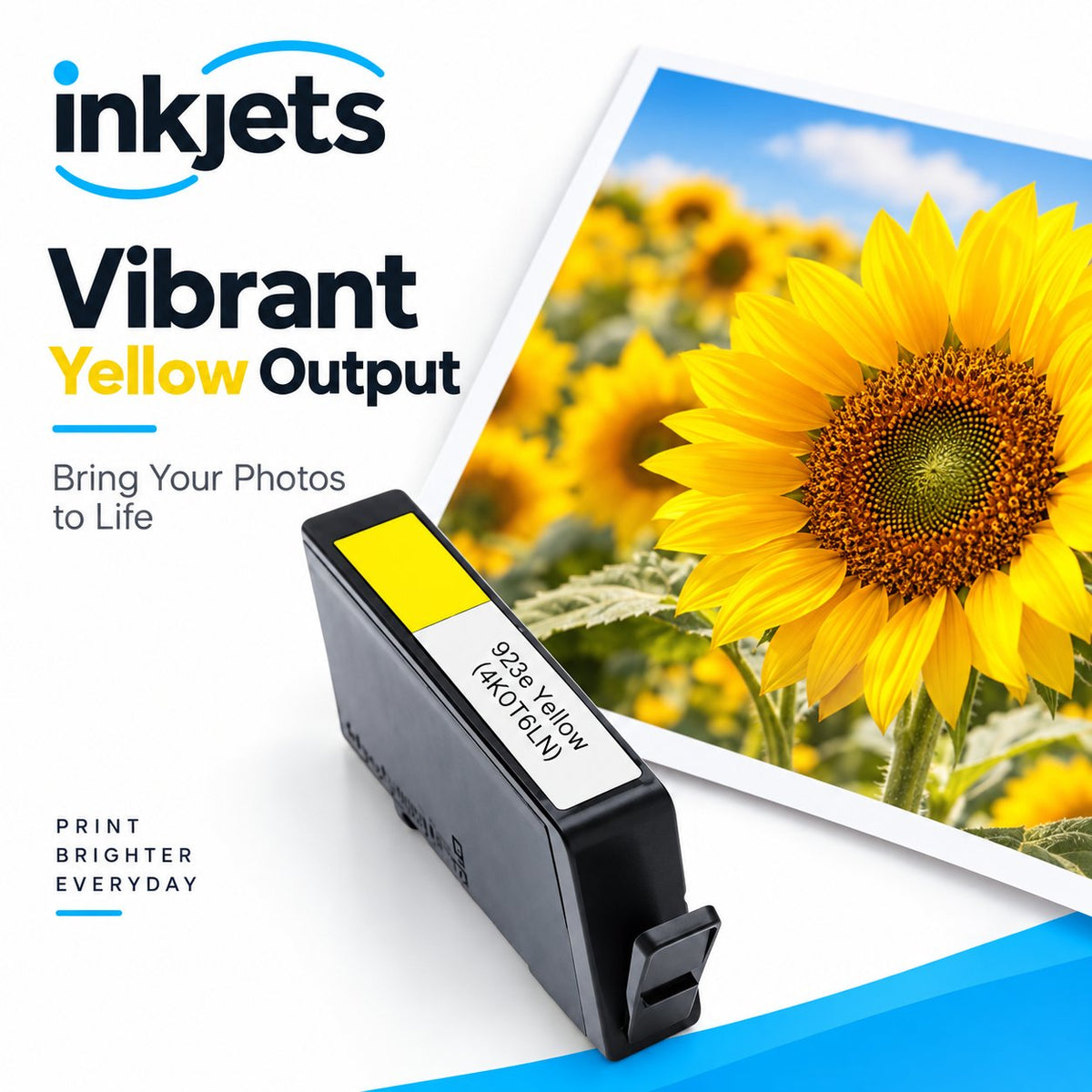 HP 923e (4K0T6LN) Yellow High Yield Remanufactured Ink Cartridge