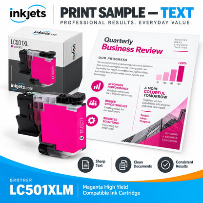Brother LC501XLM Magenta High Yield Compatible Ink Cartridge