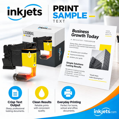 Brother LC506XLY Yellow High Yield Compatible Ink Cartridge