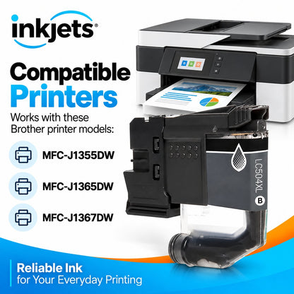 Brother LC504XLBK Black High Yield Compatible Ink Cartridge